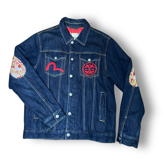 EVISU PADDED DENIM JACKET - VINTAGE