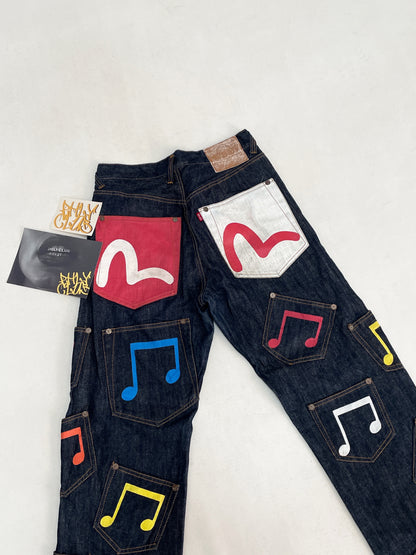 EVISU MULTIPOCKET REGULAR JEANS